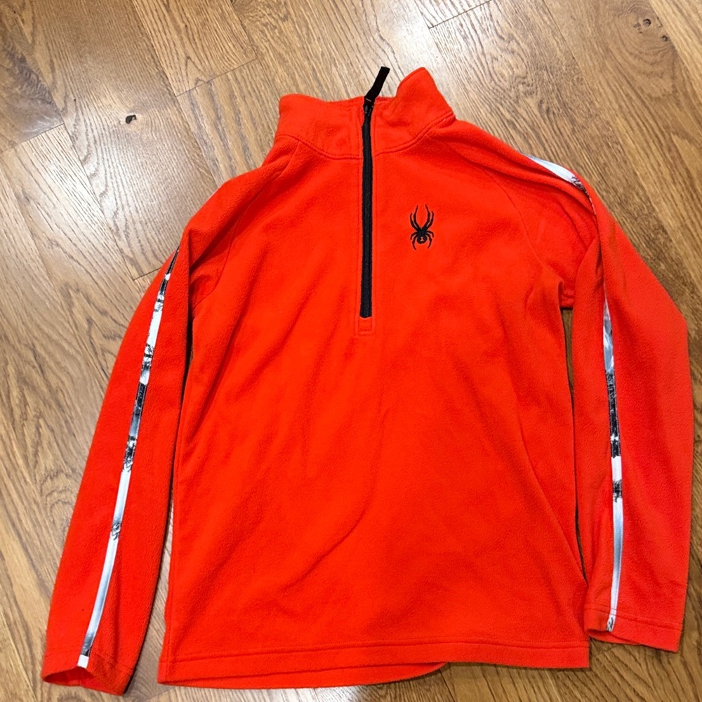 Spyder Men's Bright Red Zip-Up Sweater